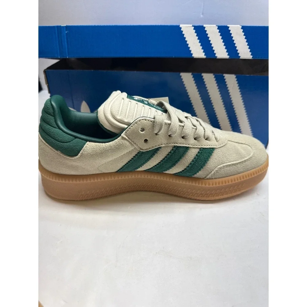 Adidas Samba XLG J WonderWhite Green GumSole Sneakers JQ9886 Size 6.5Y